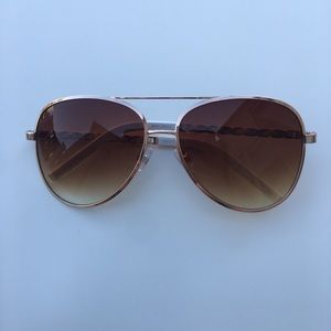 Gold Brown Sunglasses